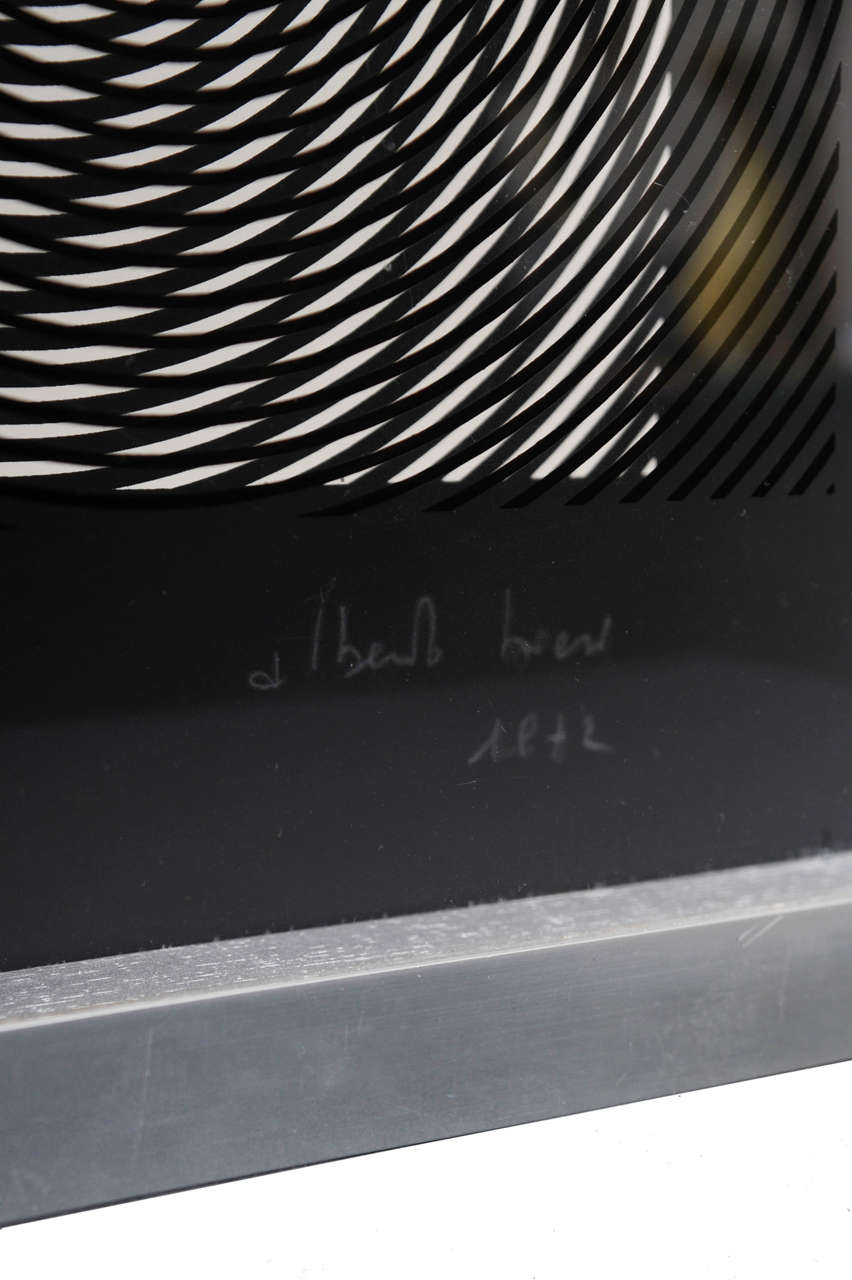 Relief optical Kinetic (signature bottom right), silkscreen on plexiglass es. VI/XX.
